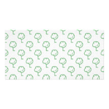Green trees pattern photo greeting card