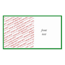Green Trimmed Border Template Business Card Templates