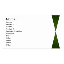Green Twin Peaks Business Card