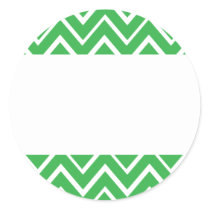 Green whimsical zig zags zigzag chevron pattern stickers