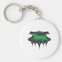 Green Wiener Keychains