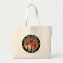 Green Wind Michigan Canvas Bags