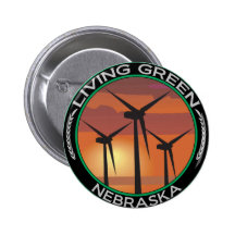 Green Wind Nebraska Button