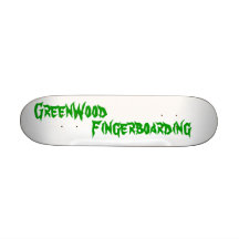 Green Wood Fingerboarding real skateboard