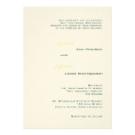 Green Wreath Monogrammed Wedding Invitation
