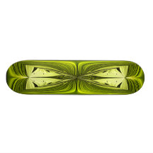 Green Yellow Fractal Skateboard