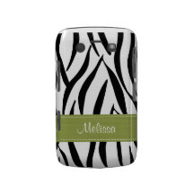 Green Zebra Blackberry Bold Case Cover