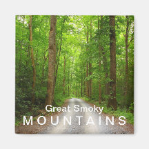 Greenbrier mountain road - Great Smoky Mountains Refrigerator Magnet