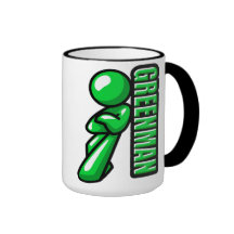 Greenman logo coffee mug