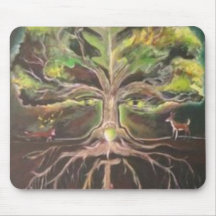 Greenman-tree of life Mousepad - Customised