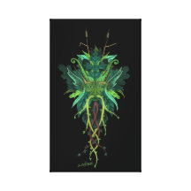 GreenMan Wrapped Canvas Stretched Canvas Prints