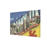 Greenville, South Carolina - Large Letter Scenes 2 Canvas Prints