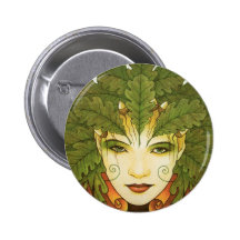 greenwoman pinback button