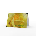 GREETING CARD - Golden Glow Rose