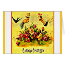 Greeting Card-Special Occasions-Vintage Birthday 4