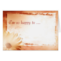 Greeting with thistle - greeting card