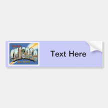 Greetings From Chicago Illinois Bumper Sticker