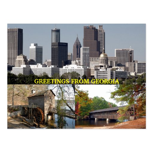 Greetings From Georgia Post Card