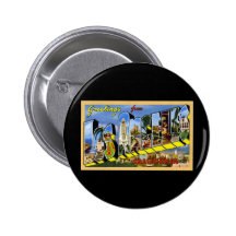Greetings from Los Angeles California Pinback Buttons