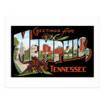 Greetings from Memphis, Tennessee! Retro Post Card