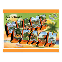 Greetings from Miami Beach Postcards