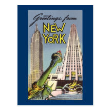Greetings From New York Postcards