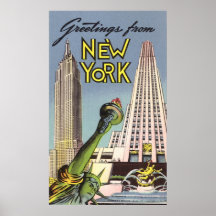 Greetings From New York Posters