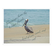 Greetings From Outer Banks OBX NC Postcard