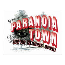 Greetings from Paranoia Town Post Cards