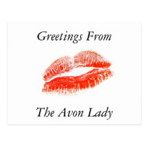 Greetings From The Avon Lady Post Card