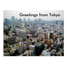 Greetings from Tokyo Postcard