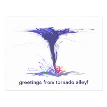 greetings from tornado alley! post cards
