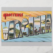Greetings From Virginia, Vintage Flyer