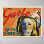Greta Garbo~John Gilbert~Ian Keith~Queen Christina Print