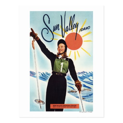 Gretchen Fraser Advertisement Poster Post Cards