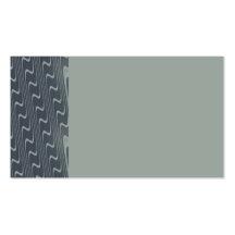 Grey and Green Wavy Stripes Business Card Template
