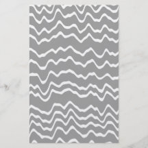 Grey and White Wave Pattern. Full Colour Flyer
