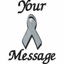 grey awareness ribbon - Customise - Customised