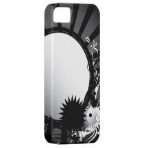 Grey black and white abstract case