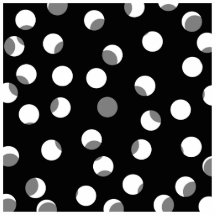 Grey, black and white dot pattern. Custom Photo Sculpture