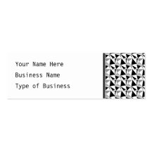 Grey, Black and White Modern Geometric Pattern. Business Card