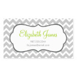 Grey Chevron Business Card Templates