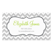 Grey Chevron Business Card Templates