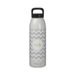Grey Chevron Drinking Bottle