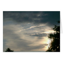 Grey Clouds Card