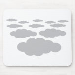 grey clouds weather mousepad