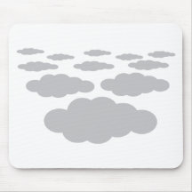 grey clouds weather mousepad