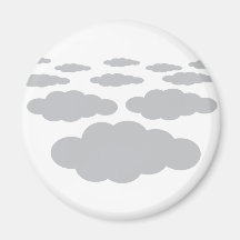 grey clouds weather refrigerator magnets