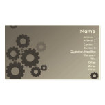 Grey Cogs - Business Business Card Template