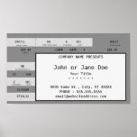 grey concert ticket print